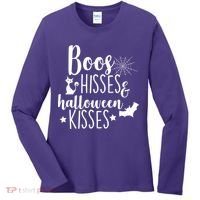 Boo Hisses Halloween Kisses Women's Long Sleeve Shirt thumb 0