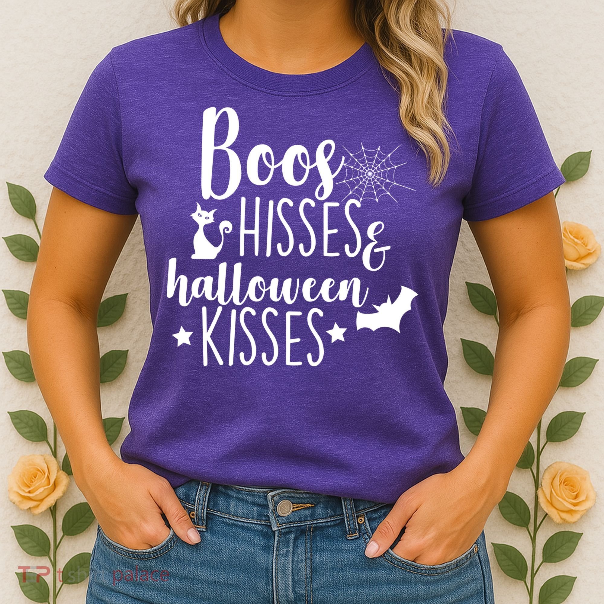 Boo Hisses Halloween Kisses Women's T-Shirt
