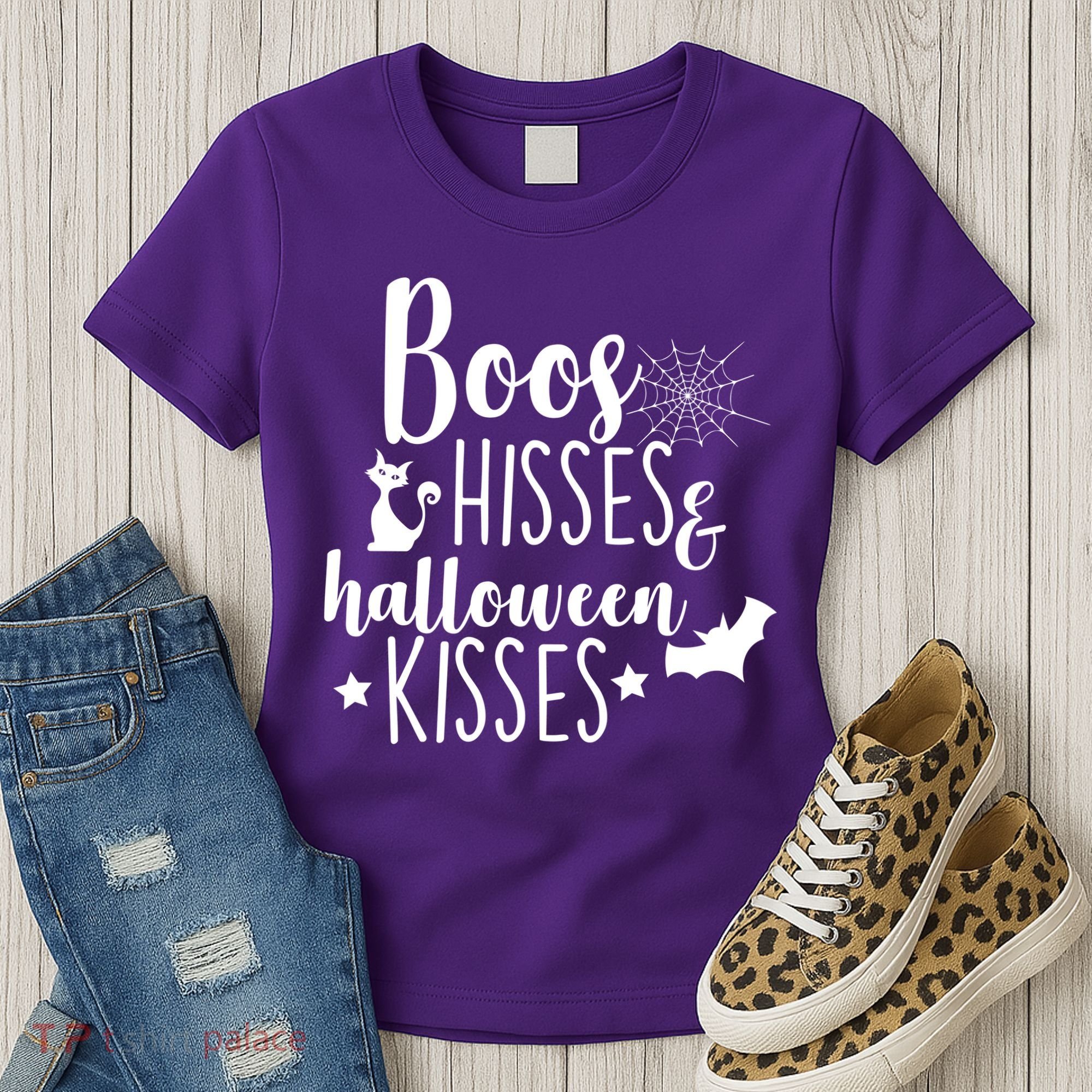 Boo Hisses Halloween Kisses Women's T-Shirt