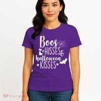 Boo Hisses Halloween Kisses Women's T-Shirt thumb 4