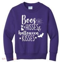 Boo Hisses Halloween Kisses Kids Sweatshirt thumb 0