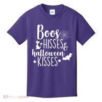 Boo Hisses Halloween Kisses Kids T-Shirt thumb 0