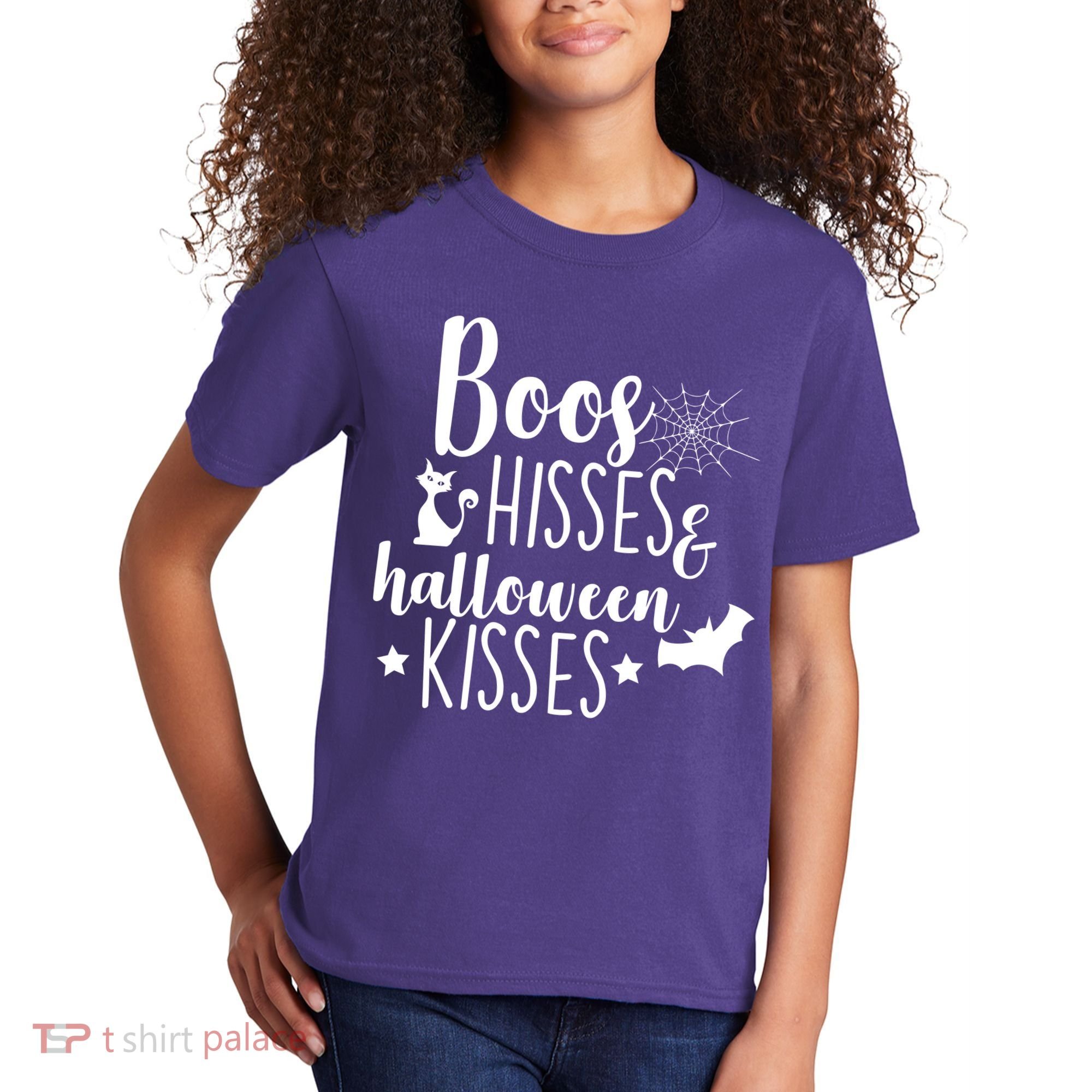 Boo Hisses Halloween Kisses Kids T-Shirt