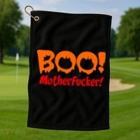 Boo Mother Fucker Golf Towel thumb 1