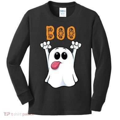 Boo Silly Ghost Kids Long Sleeve Shirt