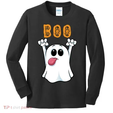 Boo Silly Ghost Kids Long Sleeve Shirt