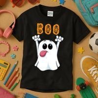 Boo Silly Ghost Kids T-Shirt thumb 3