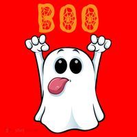 Boo Silly Ghost Santa Hat thumb 1