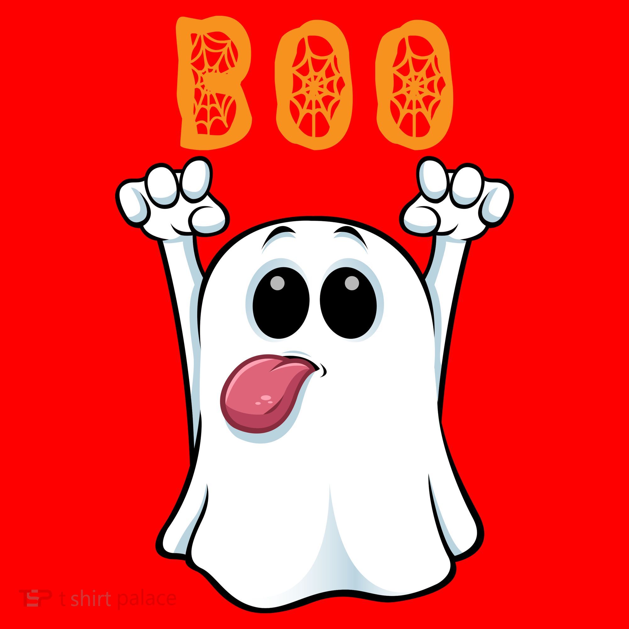 Boo Silly Ghost Santa Hat