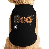 BOO Spiders Witches Logo Doggie Tank thumb 0