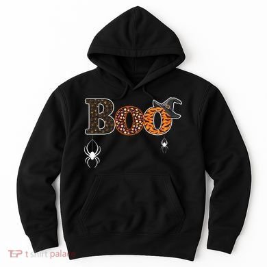 BOO Spiders Witches Logo Hoodie
