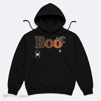 BOO Spiders Witches Logo Hoodie