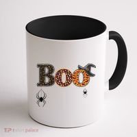 BOO Spiders Witches Logo Coffee Mug thumb 1