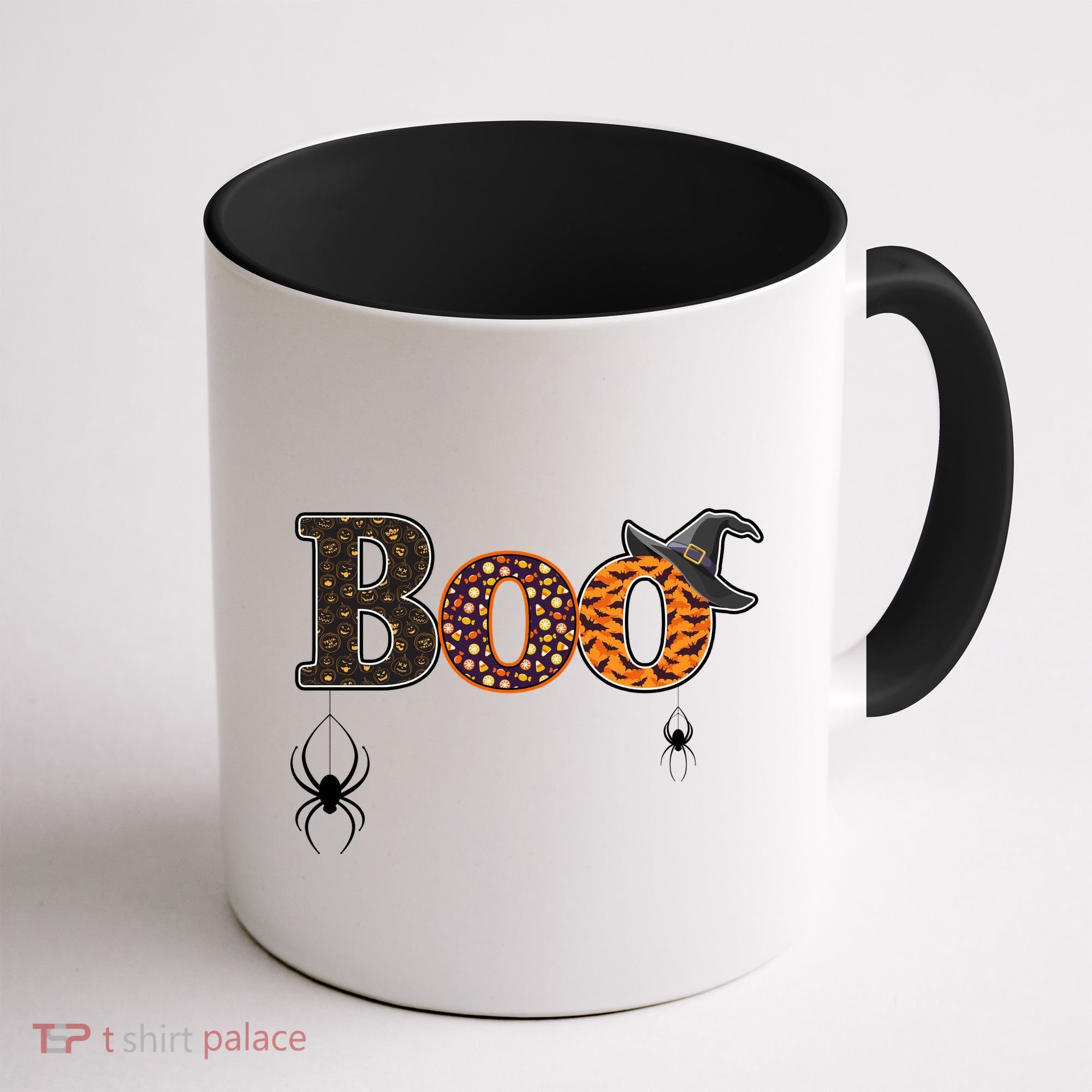 BOO Spiders Witches Logo Coffee Mug
