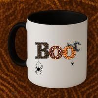 BOO Spiders Witches Logo Coffee Mug thumb 2