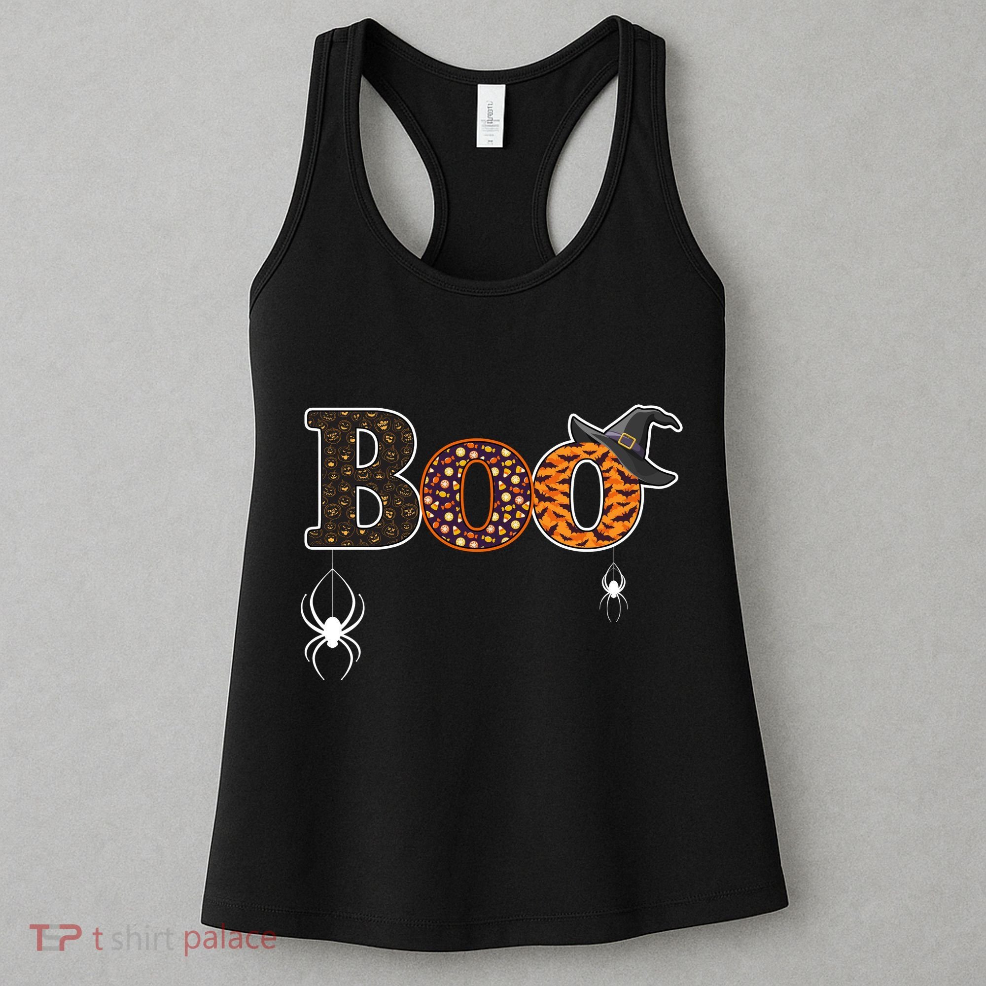 BOO Spiders Witches Logo Women's Tank Top