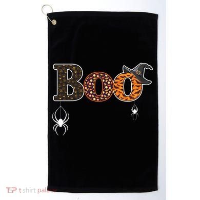BOO Spiders Witches Logo Golf Towel