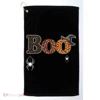 BOO Spiders Witches Logo Golf Towel thumb 0