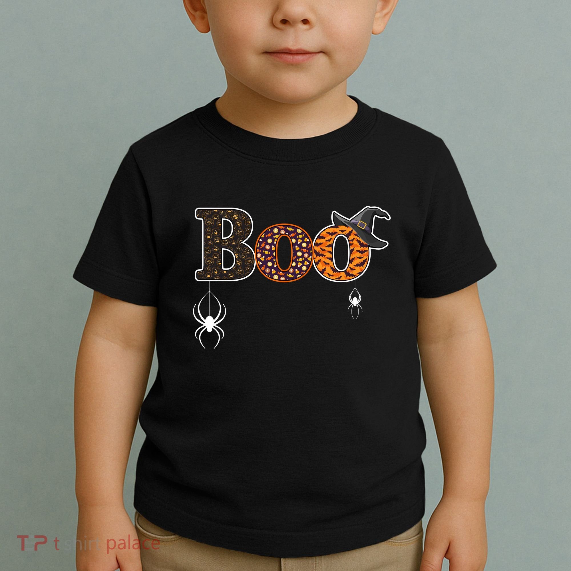 BOO Spiders Witches Logo Toddler T-Shirt
