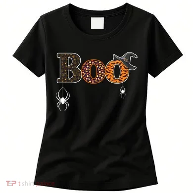 BOO Spiders Witches Logo Women's T-Shirt