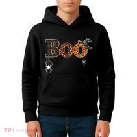 BOO Spiders Witches Logo Kids Hoodie thumb 4