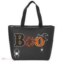 BOO Spiders Witches Logo Tote Bag thumb 0