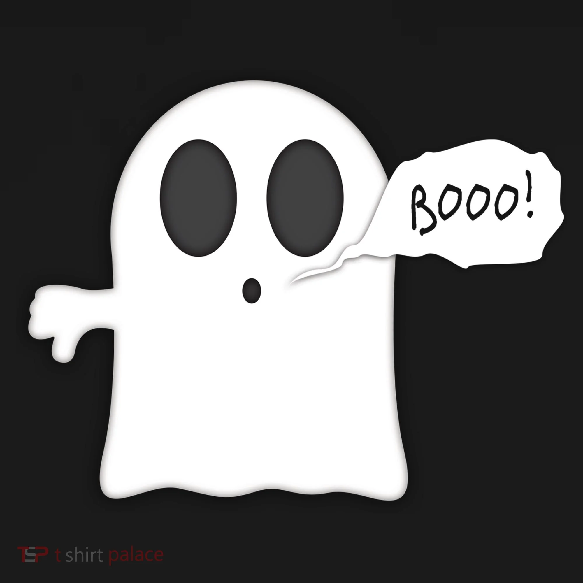 Boo Thumbs Down Ghost Doggie Tank