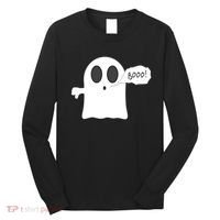 Boo Thumbs Down Ghost Long Sleeve Shirt thumb 0