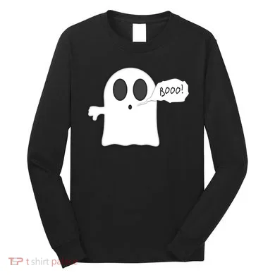 Boo Thumbs Down Ghost Long Sleeve Shirt