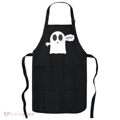 Boo Thumbs Down Ghost Apron