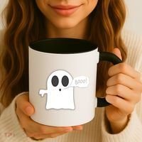 Boo Thumbs Down Ghost Coffee Mug thumb 3