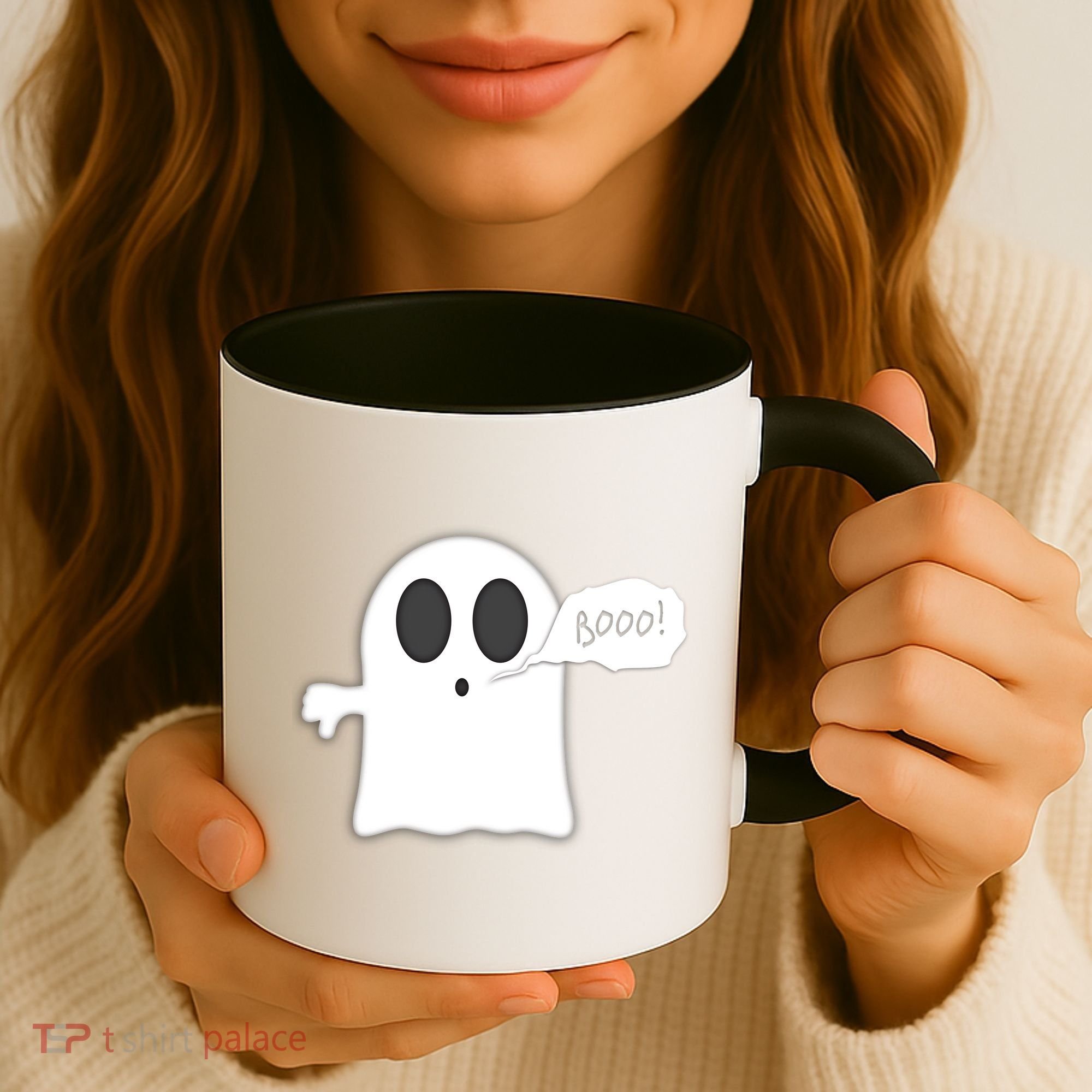 Boo Thumbs Down Ghost Coffee Mug