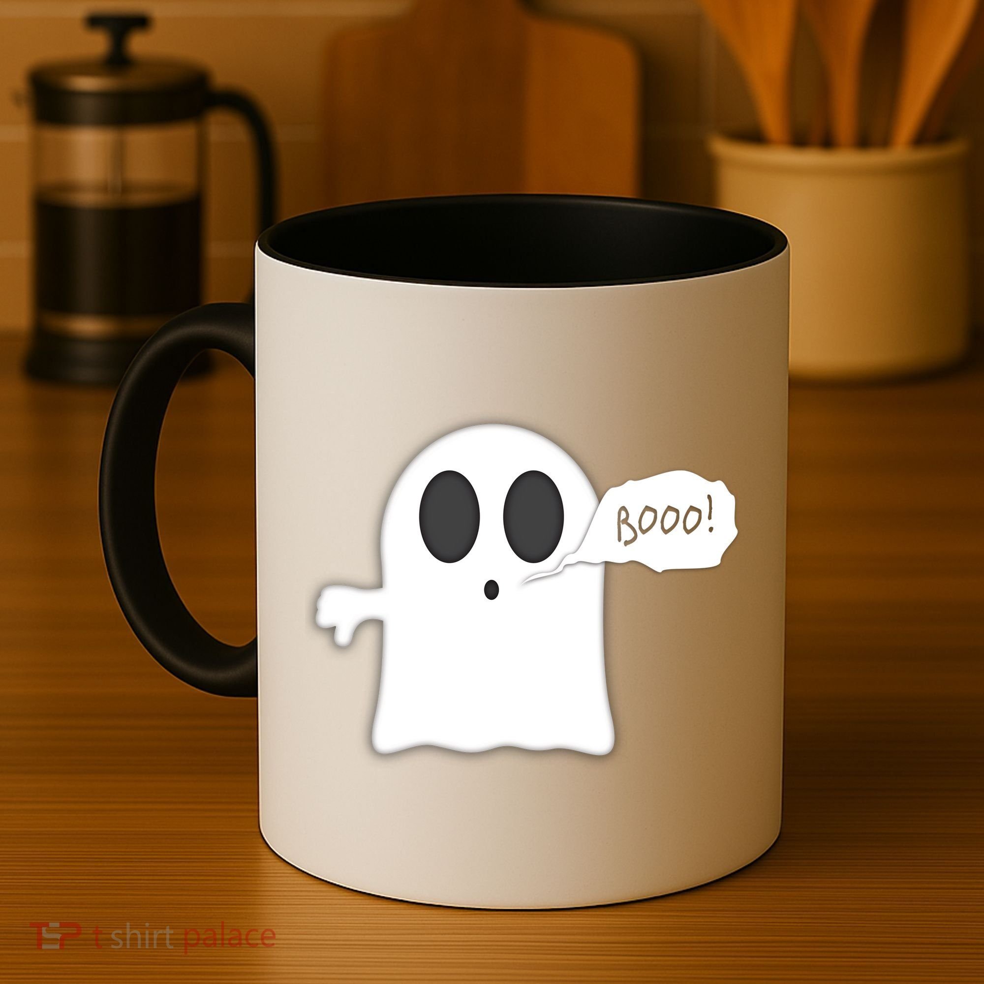Boo Thumbs Down Ghost Coffee Mug