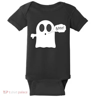 Boo Thumbs Down Ghost Baby Bodysuit