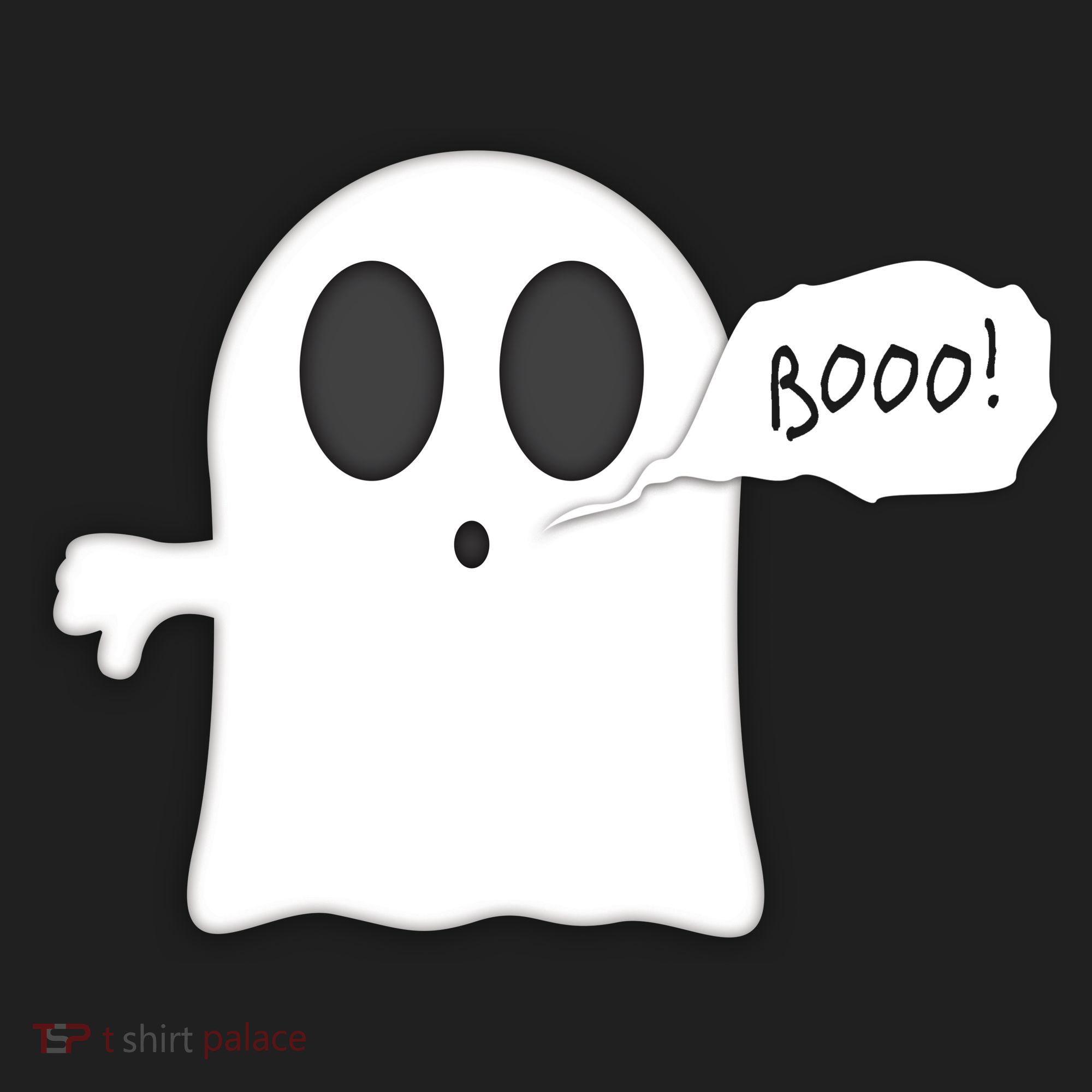 Boo Thumbs Down Ghost Hat