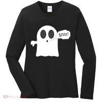 Boo Thumbs Down Ghost Women's Long Sleeve Shirt thumb 0