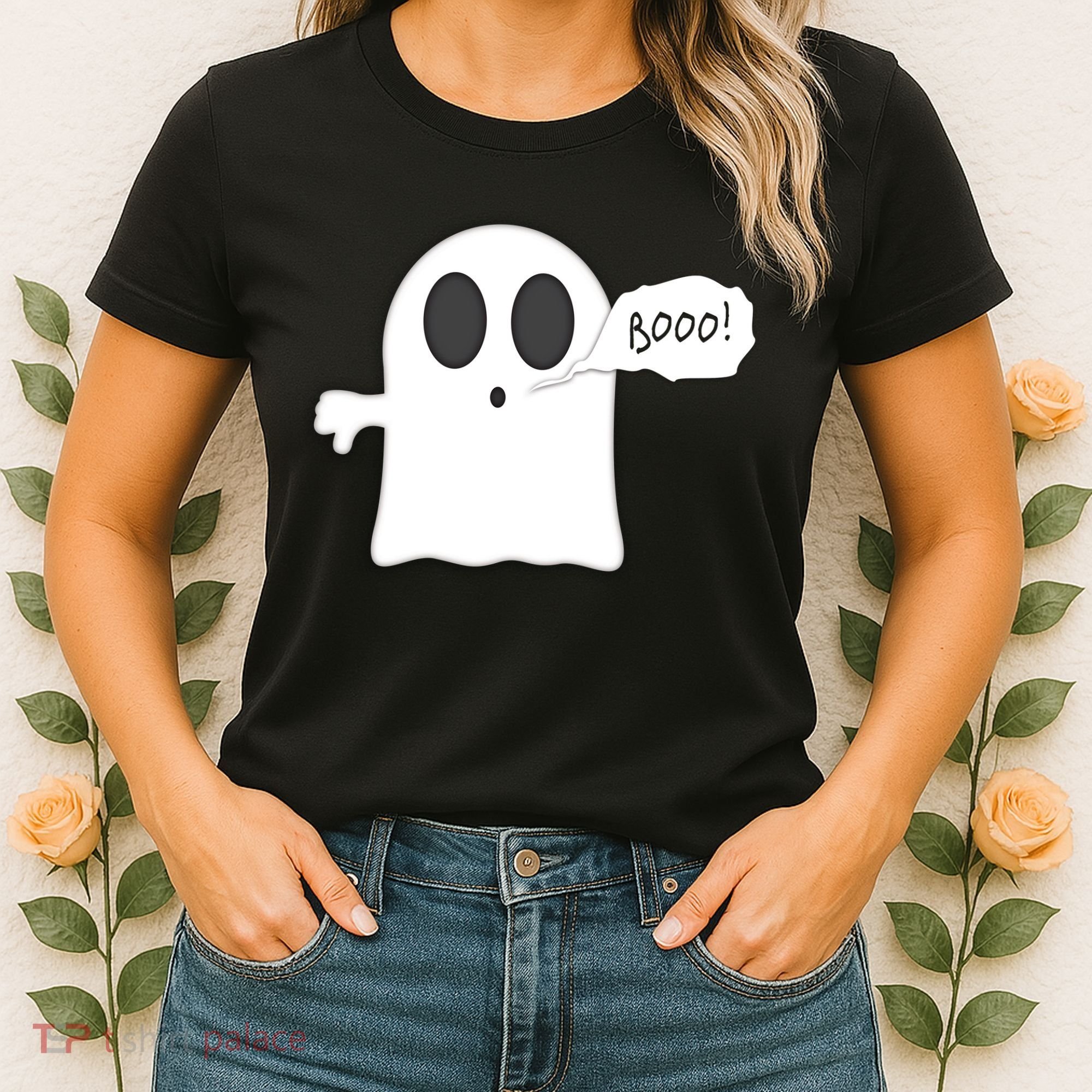 Boo Thumbs Down Ghost Women's T-Shirt