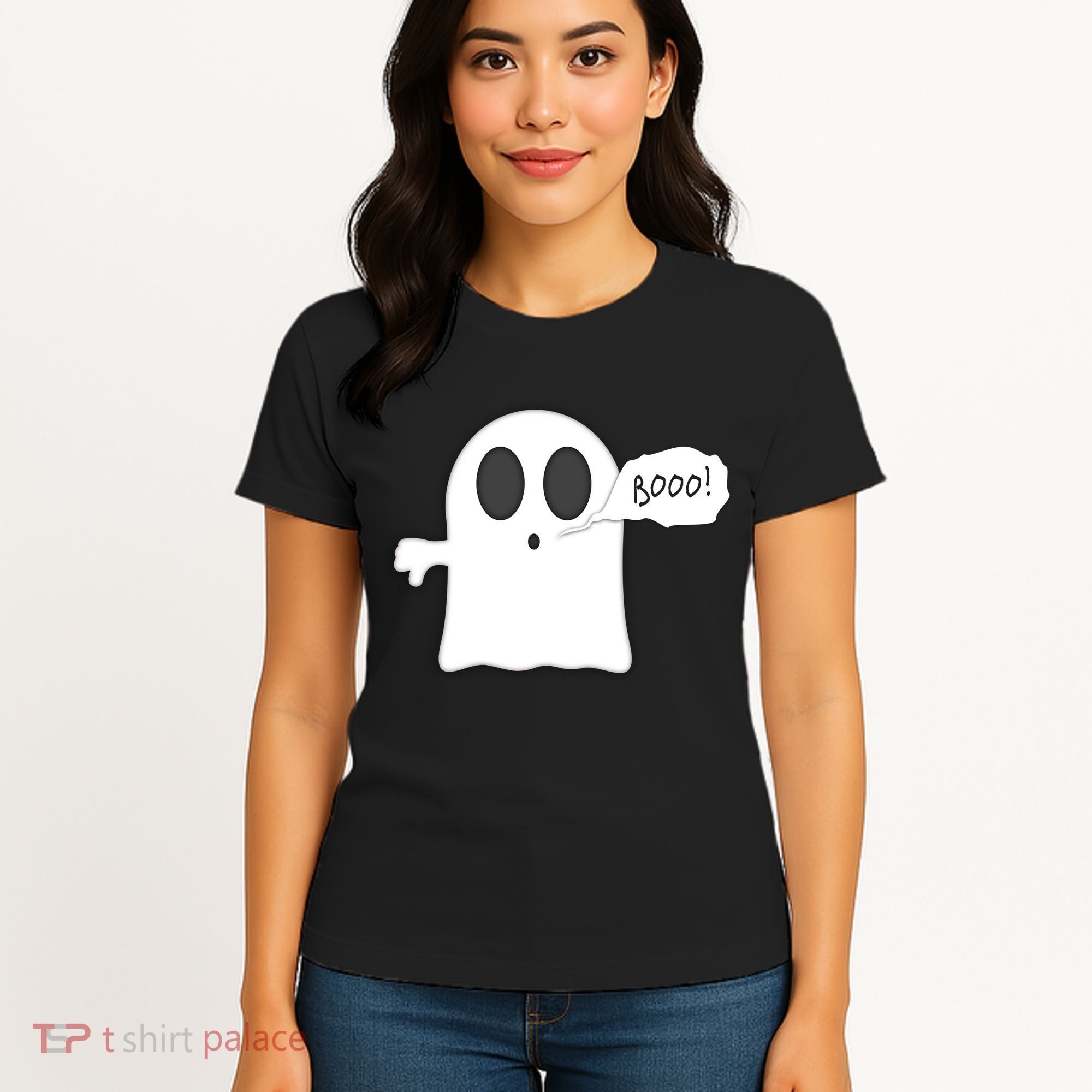 Boo Thumbs Down Ghost Women's T-Shirt