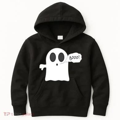 Boo Thumbs Down Ghost Kids Hoodie