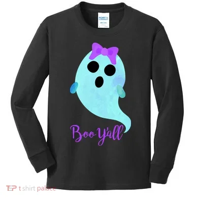 Boo Y'all Kids Long Sleeve Shirt