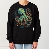 Beautiful Octopus Ocean Animal Lover Artistic Graphic Women's Sweatshirt thumb 0