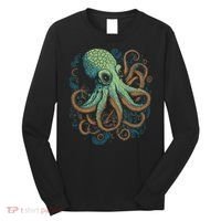 Beautiful Octopus Ocean Animal Lover Artistic Graphic Long Sleeve Shirt thumb 0