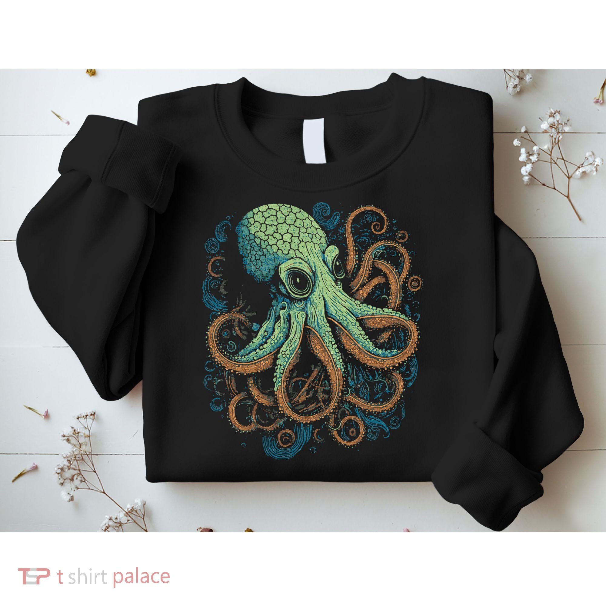 Beautiful Octopus Ocean Animal Lover Artistic Graphic Sweatshirt