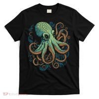 Beautiful Octopus Ocean Animal Lover Artistic Graphic T-Shirt thumb 0