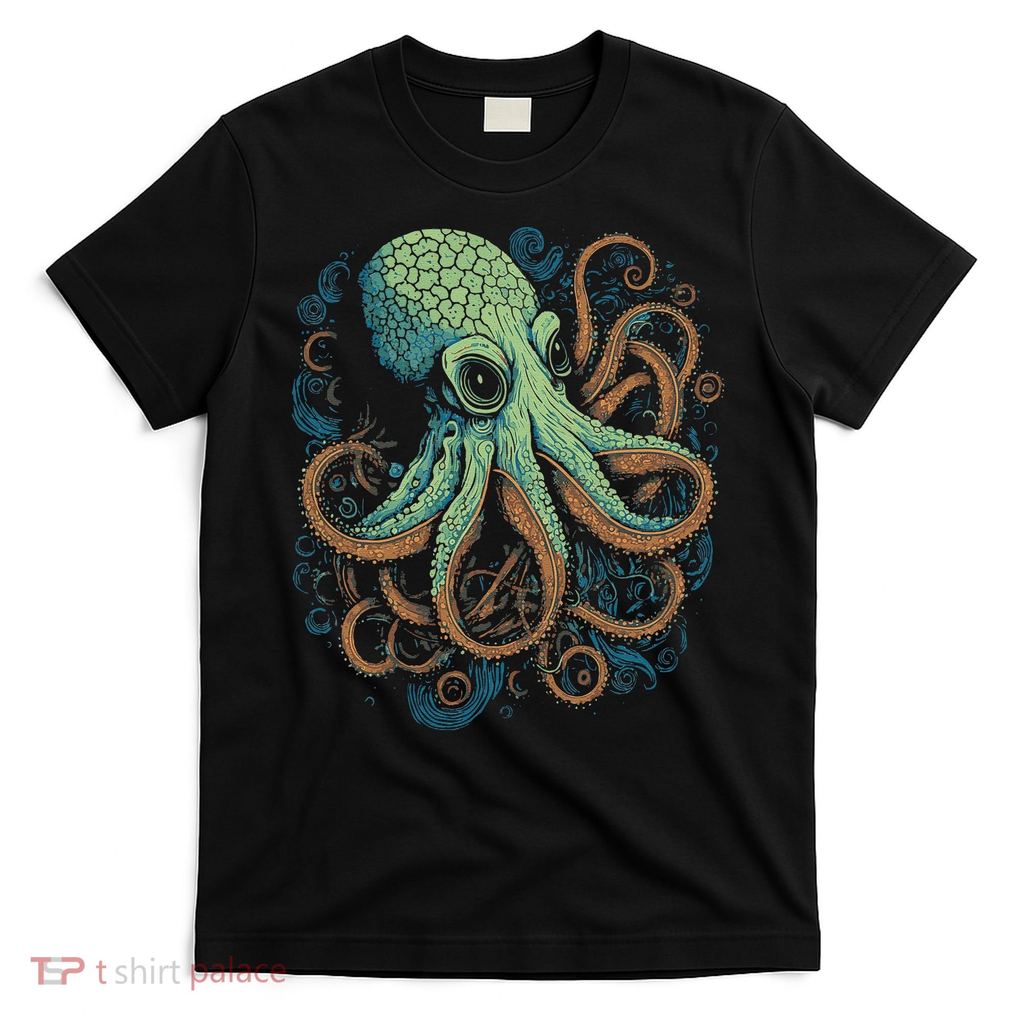 Beautiful Octopus Ocean Animal Lover Artistic Graphic T-Shirt