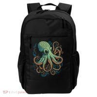 Beautiful Octopus Ocean Animal Lover Artistic Graphic Backpack thumb 0