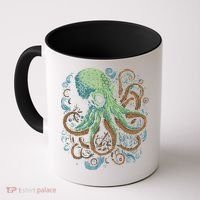 Beautiful Octopus Ocean Animal Lover Artistic Graphic Coffee Mug thumb 0