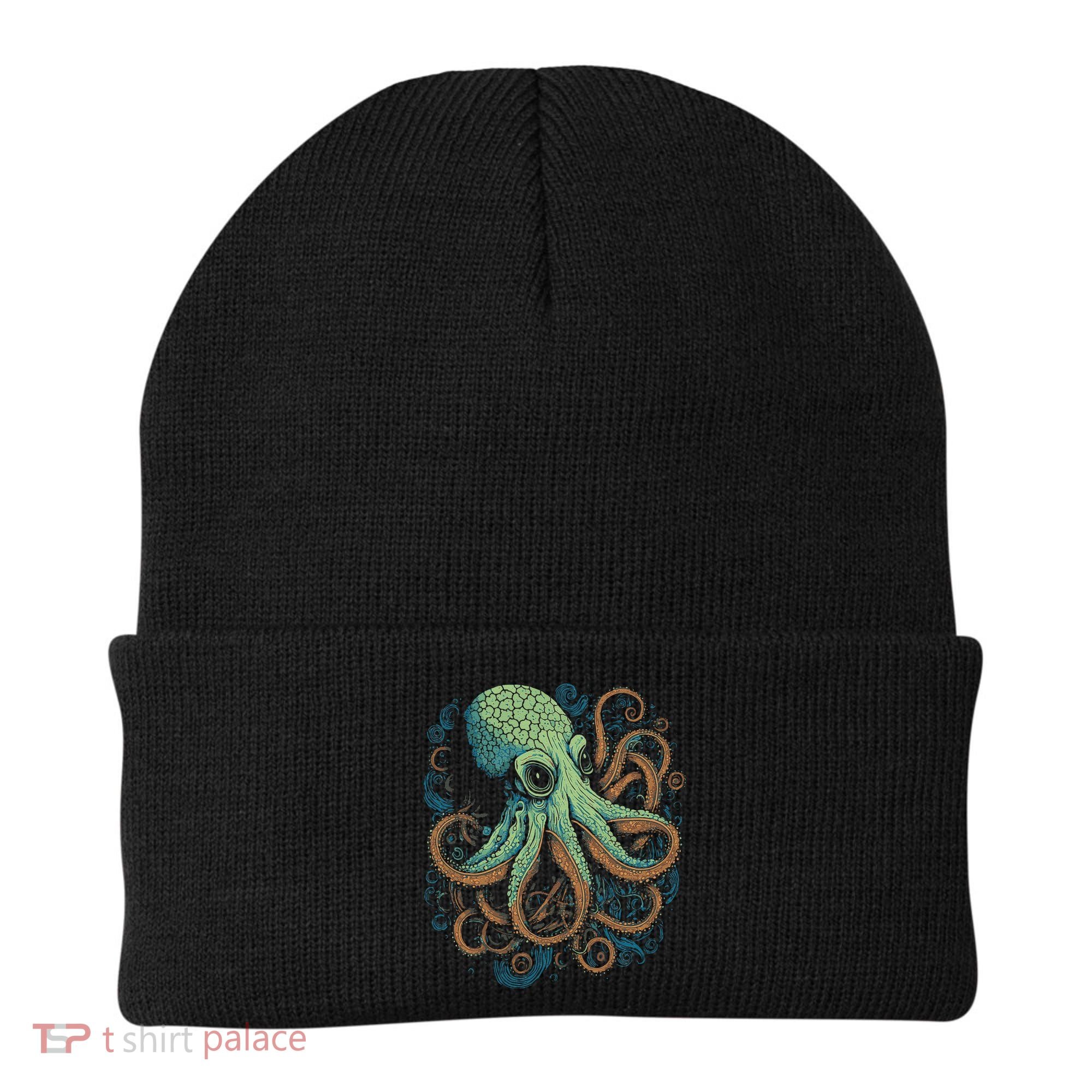 Beautiful Octopus Ocean Animal Lover Artistic Graphic Beanie