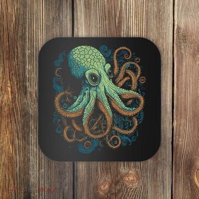 Beautiful Octopus Ocean Animal Lover Artistic Graphic Coaster