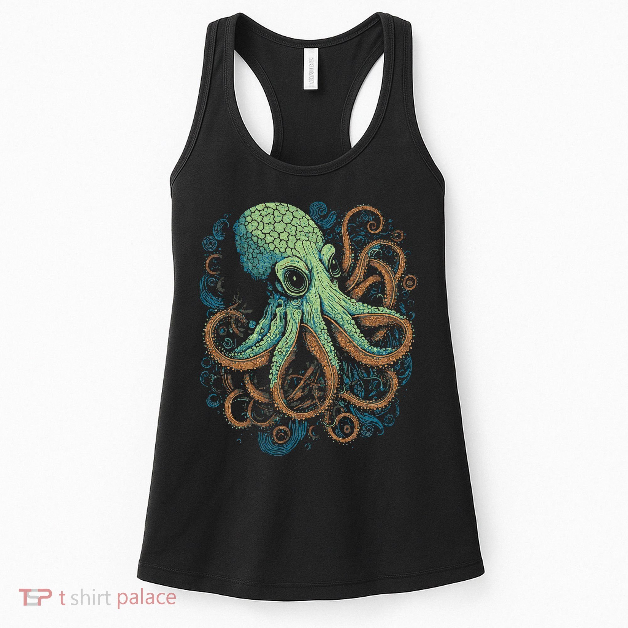 Beautiful Octopus Ocean Animal Lover Artistic Graphic Women's Tank Top